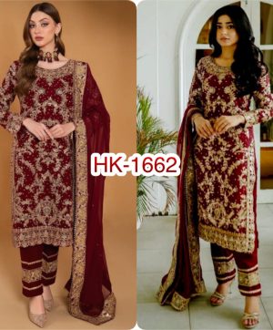 HK 1662 DESIGNER GEORGETTE SALWAR SUITS