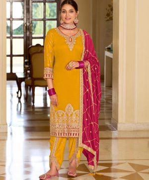 HK 1685 A DESIGNER GEORGETTE SALWAR SUITS