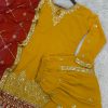 HK 1685 A DESIGNER GEORGETTE SALWAR SUITS