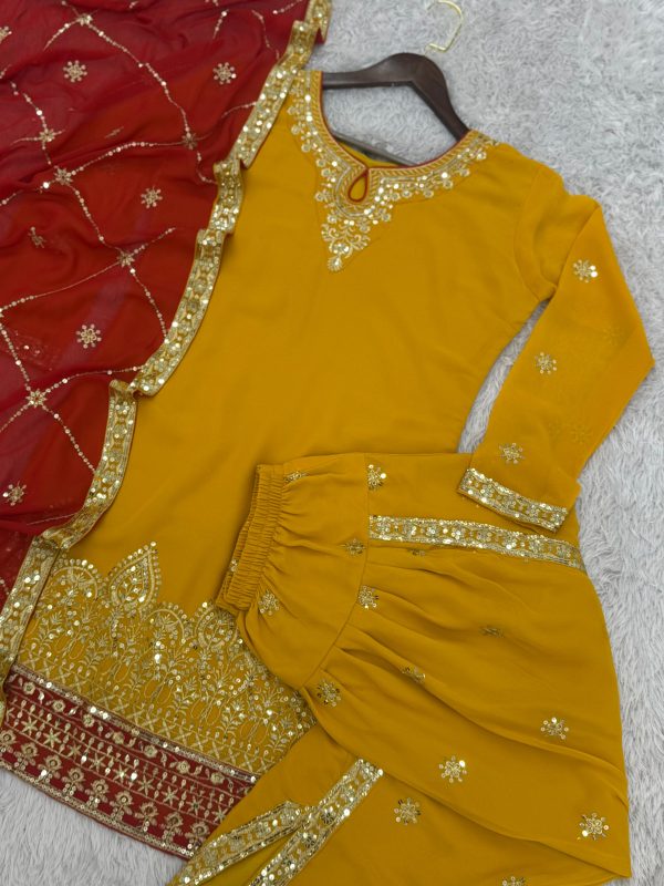 HK 1685 A DESIGNER GEORGETTE SALWAR SUITS