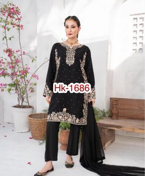 HK 1686 DESIGNER GEORGETTE SALWAR SUITS