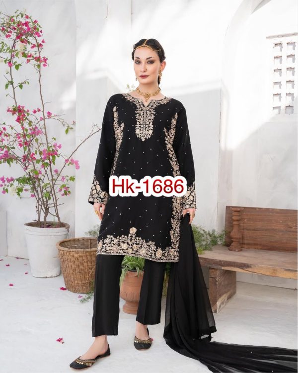 HK 1686 DESIGNER GEORGETTE SALWAR SUITS