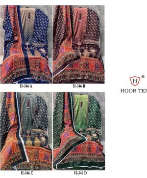 HOOR TEX H 346 A B C D SALWAR KAMEEZ SUITS