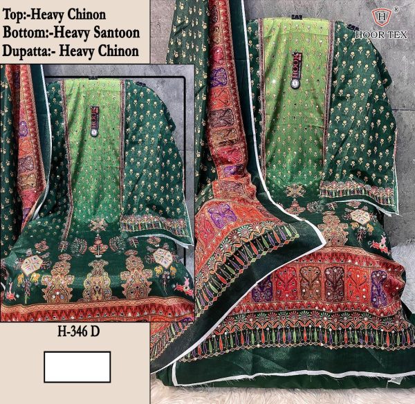 HOOR TEX H 346 A B C D SALWAR KAMEEZ SUITS