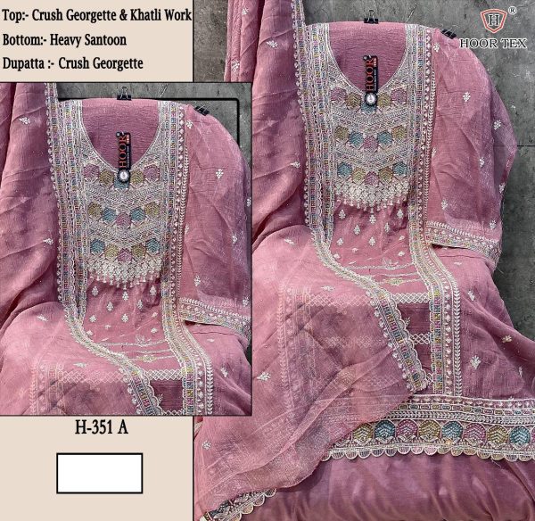 HOOR TEX H 351 A B C D PAKISTANI SALWAR SUITS