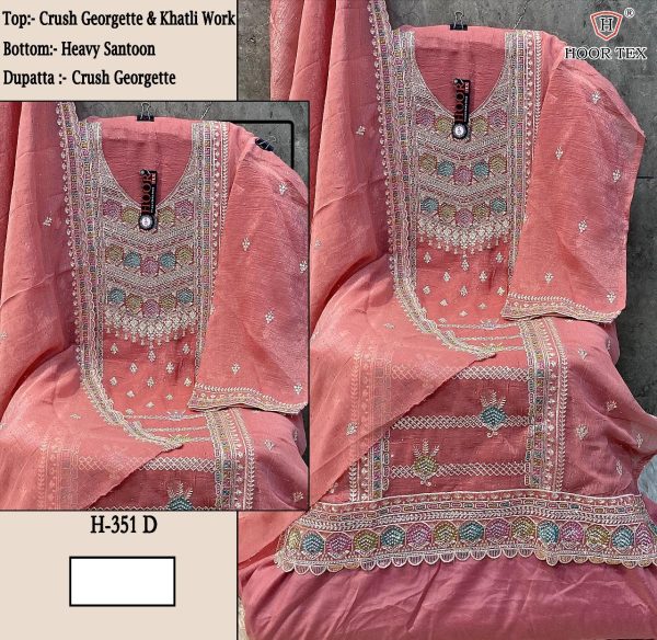 HOOR TEX H 351 A B C D PAKISTANI SALWAR SUITS