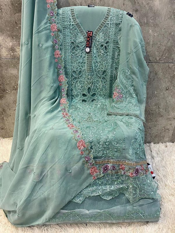 HOOR TEX H 355 A B C D E PAKISTANI SUITS WHOLESALE