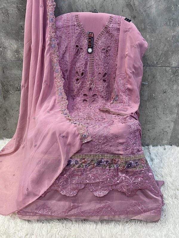 HOOR TEX H 355 A B C D E PAKISTANI SUITS WHOLESALE