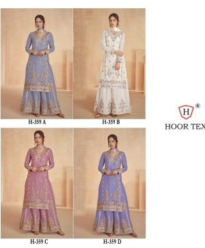 HOOR TEX H 359 A B C D PAKISTANI SUITS WHOLESALE