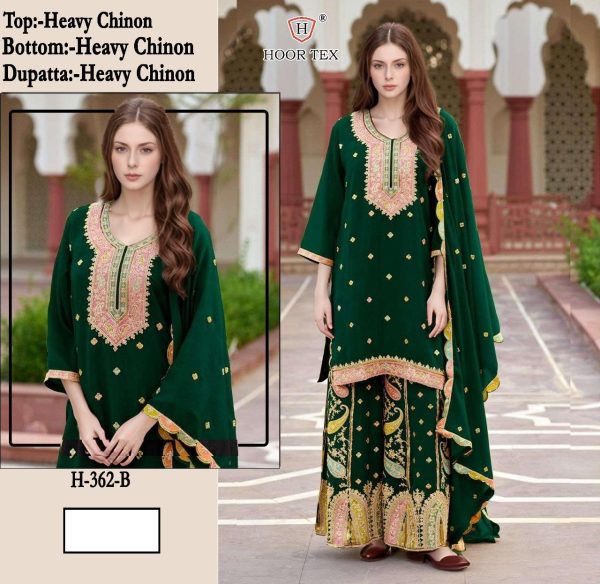 HOOR TEX H 362 B CHINON PAKISTANI SUITS ONLINE