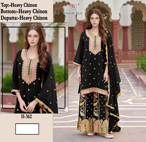 HOOR TEX H 362 CHINON PAKISTANI SUITS ONLINE