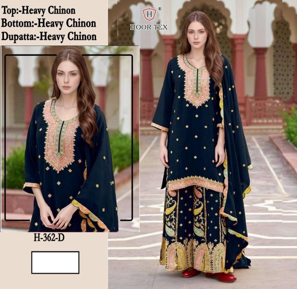 HOOR TEX H 362 D CHINON PAKISTANI SUITS ONLINE