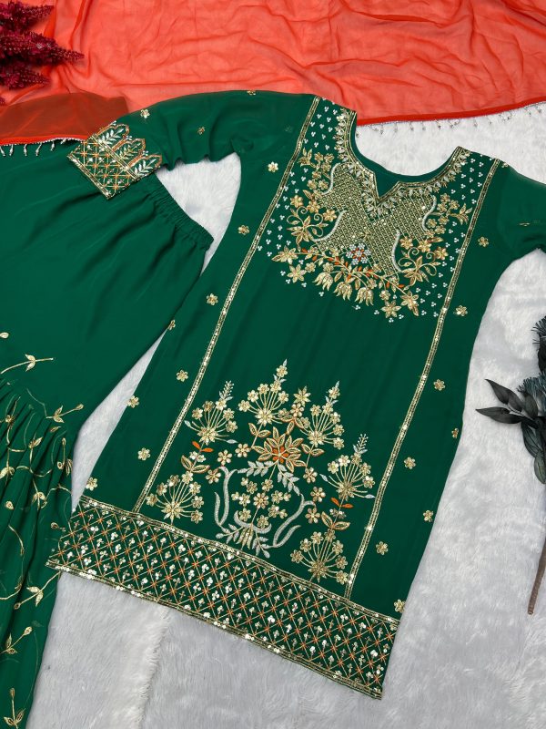 JAL FASHIOJ JL 1021 DESIGNER TOP SHARARA ONLINE