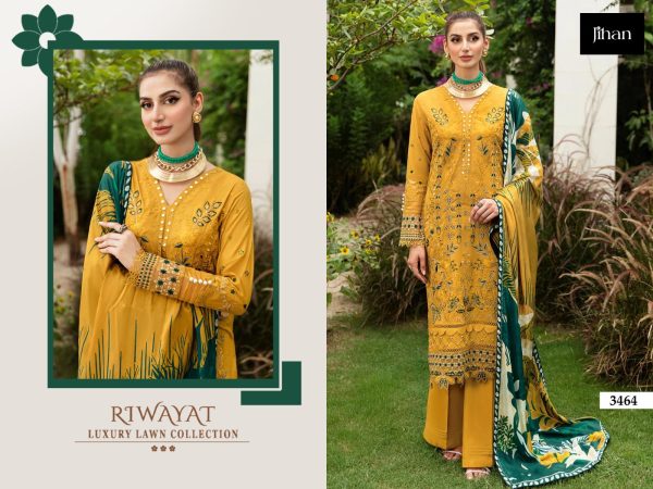 JIHAN 3464 RIWAYAT RAYON PAKISTANI SUITS ONLINE