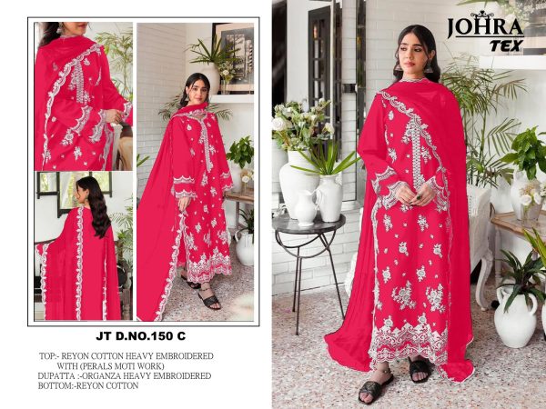 JOHRA TEX JT 150 C PAKISTANI SUITS WHOLESALE