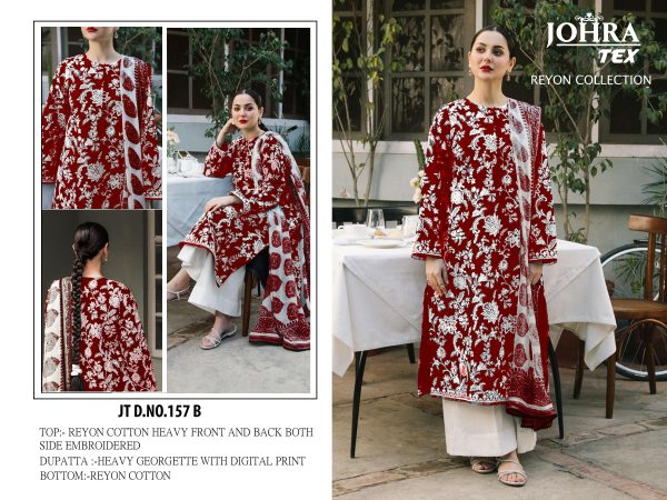 JOHRA TEX JT 157 B PAKISTANI RAYON SALWAR SUITS