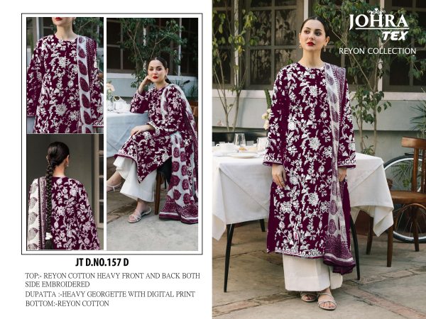 JOHRA TEX JT 157 D PAKISTANI RAYON SALWAR SUITS