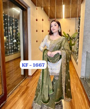 KARMA FASHION KF 1667 DESIGNER TOP SHARARA