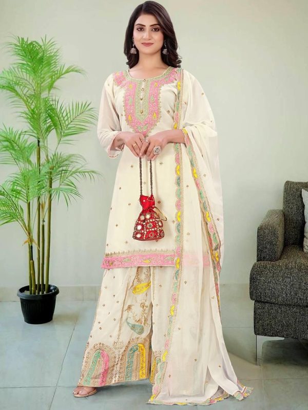 LC 1200 B DESIGNER GEORGETTE SALWAR SUITS