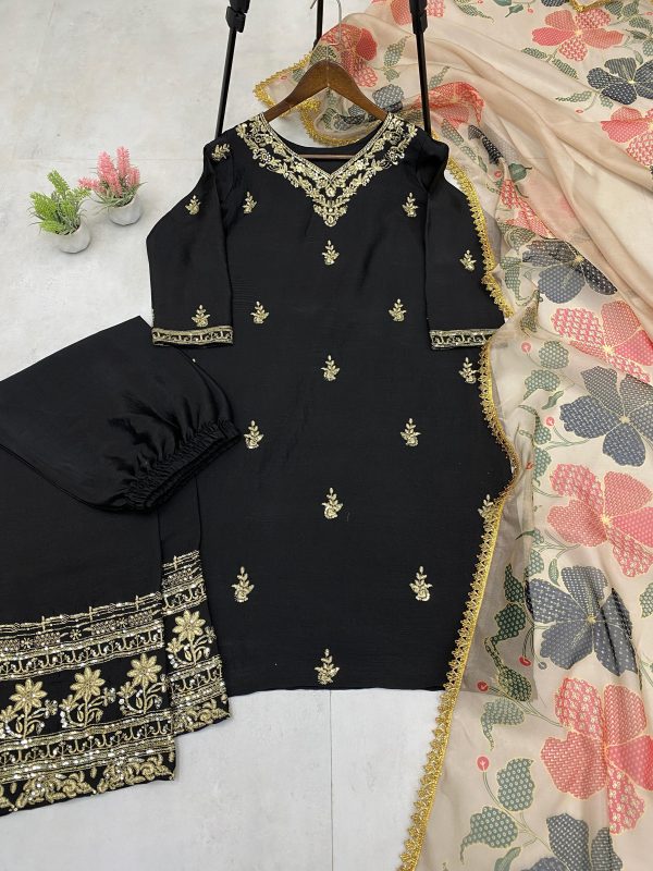 LG 1898 B DESIGNER CHINON SALWAR SUITS WHOLESALE