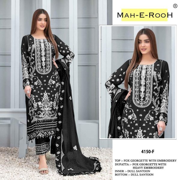 MAH E ROOH 4150 F G H I PAKISTANI SUITS WHOLESALE