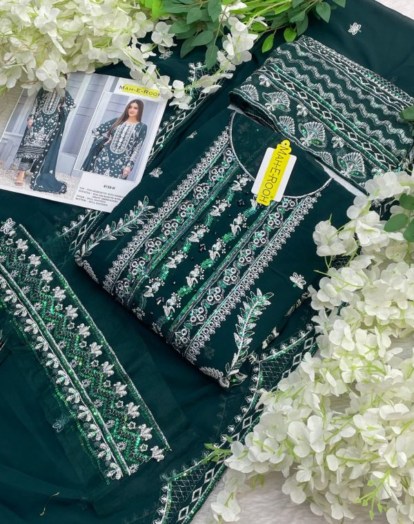 MAH E ROOH 4150 F G H I PAKISTANI SUITS WHOLESALE