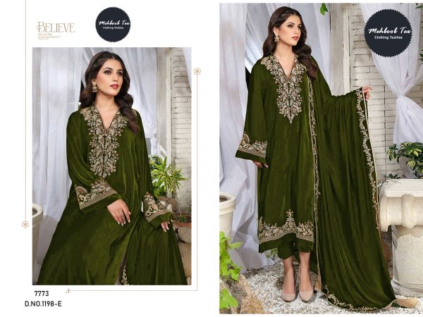 MEHBOOB TEX 1198 E VELVET PAKISTANI SUITS