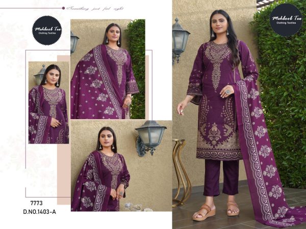 MEHBOOB TEX 1403 A PAKISTANI COTTON SUITS ONLINE