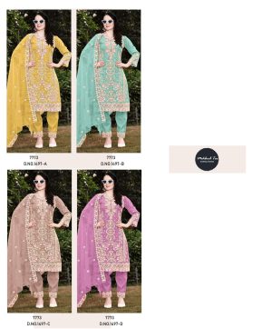 MEHBOOB TEX 1497 A B C D PAKISTANI SUITS WHOLESALE