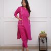 MF PINK RAYON POCKET KURTA WHOLESALE ONLINE