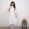 MF WHITE RAYON POCKET KURTA WHOLESALE ONLINE