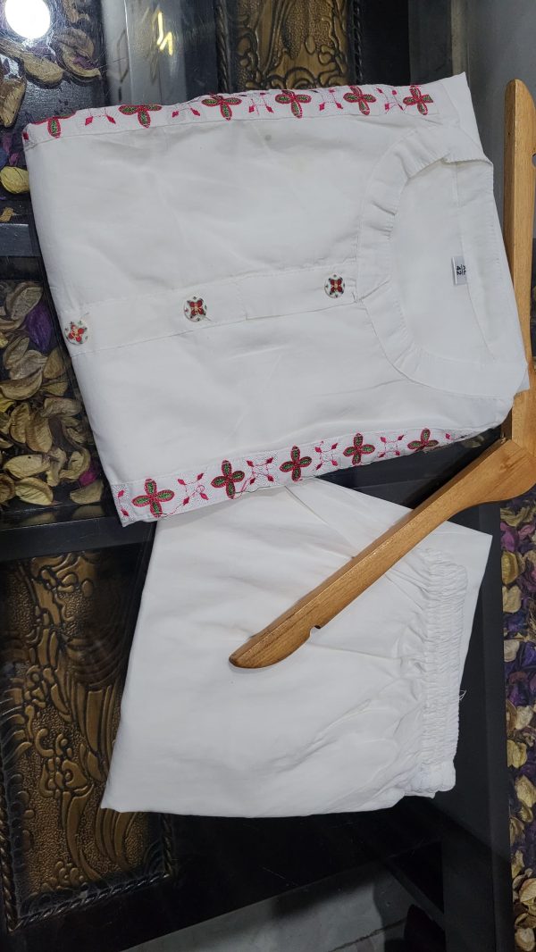 MF WHITE RAYON POCKET KURTA WHOLESALE ONLINE