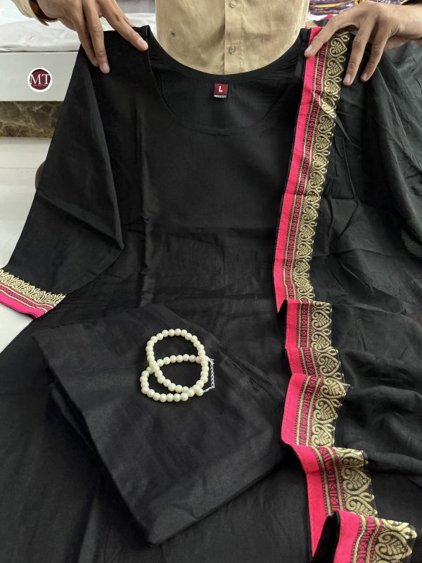 MURTI TRENDS BLACK BUNNY READYMADE KURTI