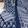 MURTI TRENDS BLUE COTTON EMBROIDERY WORK KURTI