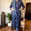 MURTI TRENDS BLUE VOLUMINOUS JACKET SUITS