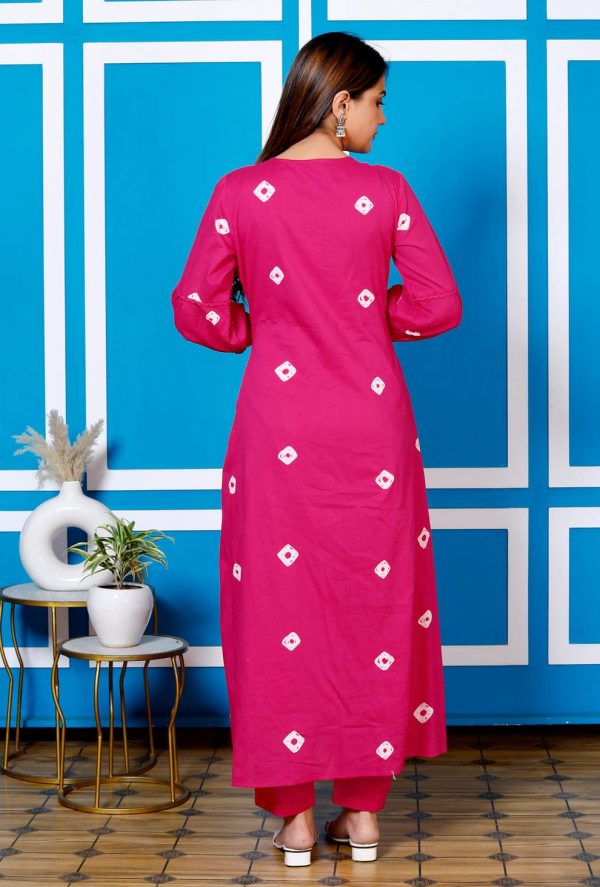 MURTI TRENDS PINK COTTON SUITS WHOLESALE