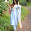 MURTI TRENDS PURE MUSLIN EMBROIDERY WORK KURTI