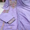 MURTI TRENDS PURPLE POCKET HAND WORK KURTI