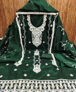 RN SILK MILL CHANDERI DRESS MATERIALS ONLINE