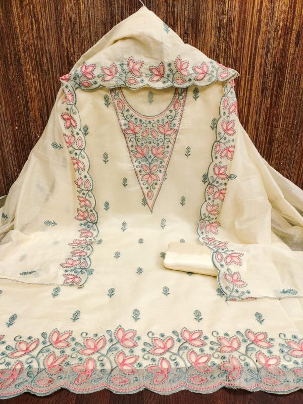 RN SILK MILL CHANDERI DRESS MATERIALS WHOLESALE