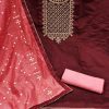 RN SILK MILL CHANDERI NECK EMBROIDERY MATERIALS