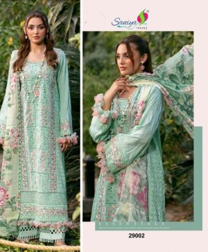 SANIYA 29002 ADAN LIBAS CHIKANKARI VOL 29 SUITS