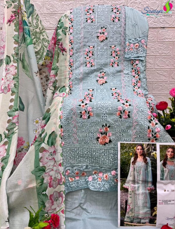 SANIYA 29002 ADAN LIBAS CHIKANKARI VOL 29 SUITS