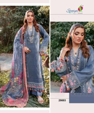 SANIYA 29003 ADAN LIBAS CHIKANKARI VOL 29 SUITS