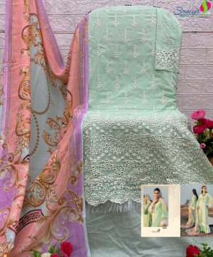 SANIYA TRENDZ 30001 ADAN LIBAS CHIKANKARI 30 SUITS