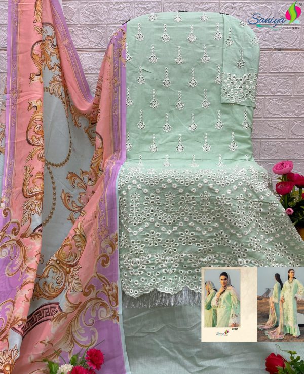 SANIYA TRENDZ 30001 ADAN LIBAS CHIKANKARI 30 SUITS