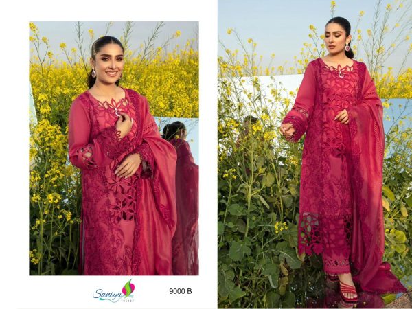 SANIYA TRENDZ 9000 B RANG RASIYA VOL 9 COTTON SUITS