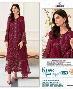 SHANAYA FASHION S 170 ROSE PAKISTANI SUITS ONLINE