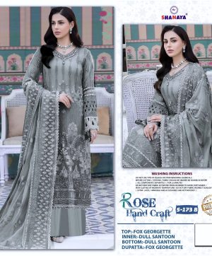 SHANAYA FASHION S 173 B ROSE HAND CRAFT SALWAR SUITS