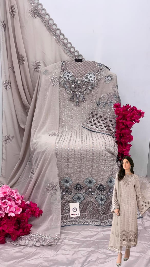 SHANAYA FASHION S 189 A B C ROSE PAKISTANI SUITS